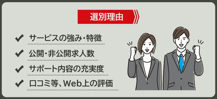 営業職におすすめ転職サイト＆エージェントの選別理由