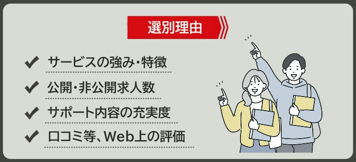 フリーター向けにおすすめ転職サイト＆エージェントの選別理由